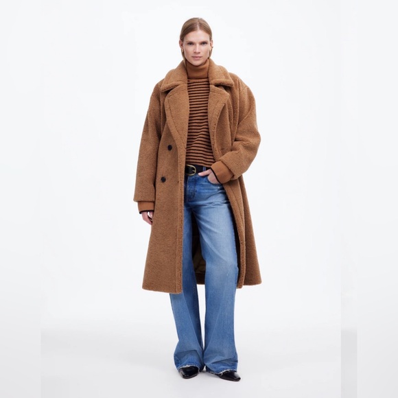 Madewell Teddy Long Coat - Picture 9 of 10